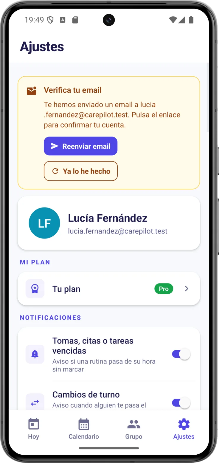 Verifica tu email