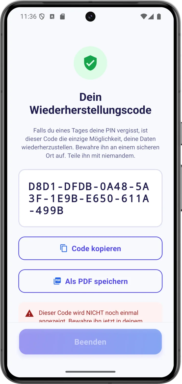 Backup-Code