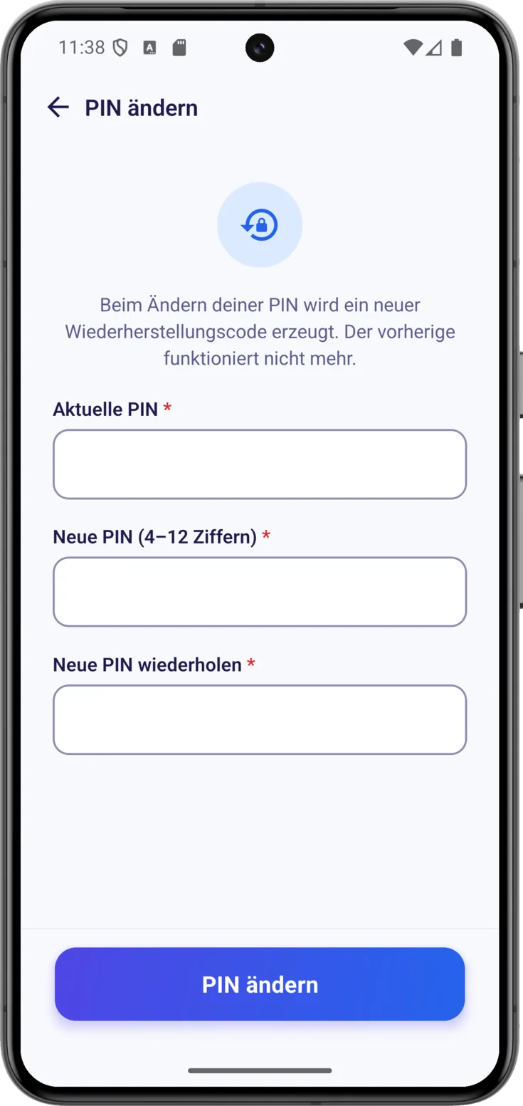 PIN ändern
