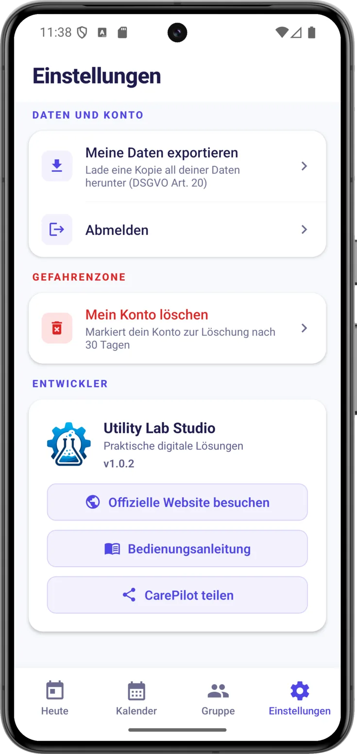 Abmelden
