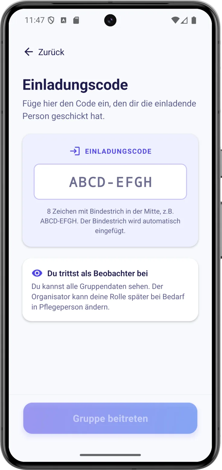 Einer anderen Gruppe beitreten