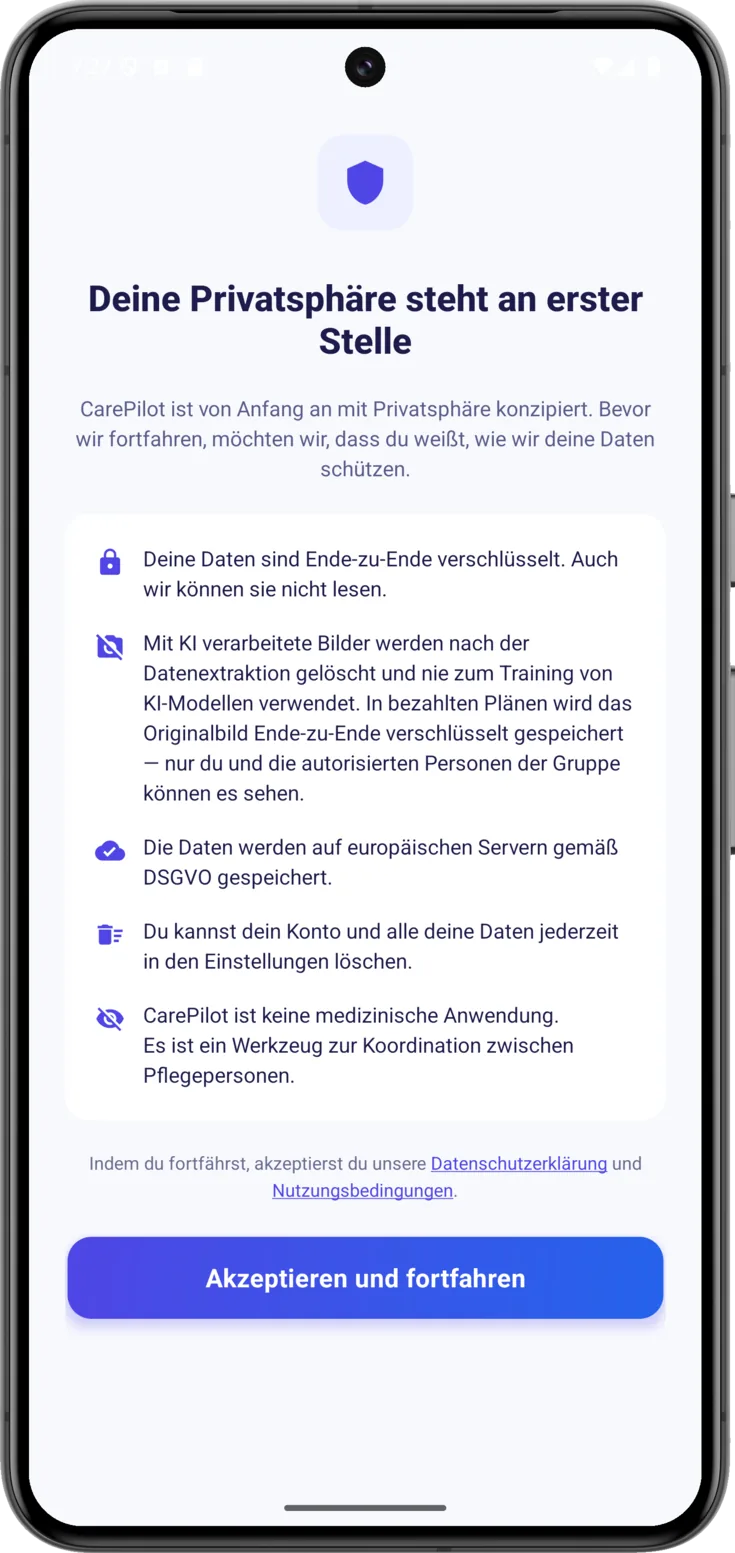 Deine Privatsphäre steht an erster Stelle
