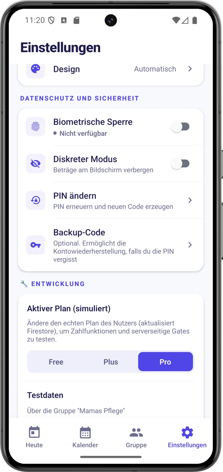 Datenschutz und Sicherheit