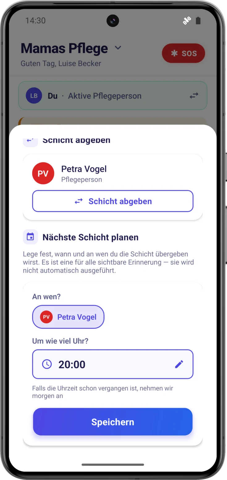 Nächste Schicht planen
