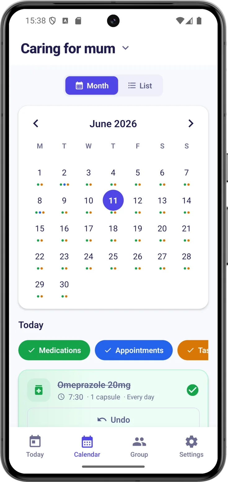 Month view