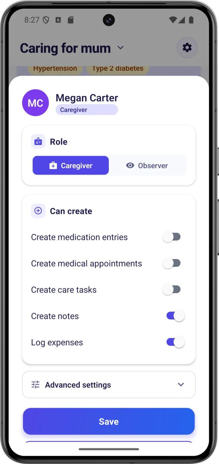 Role selector