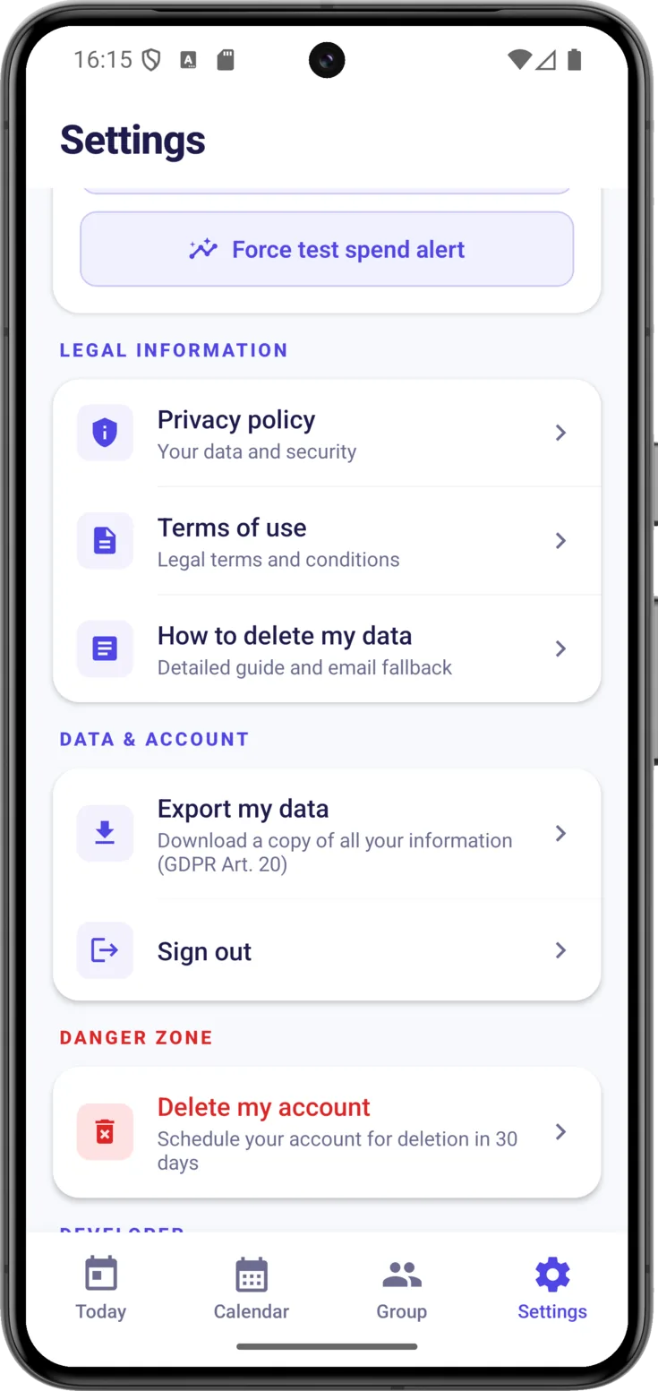 Legal information