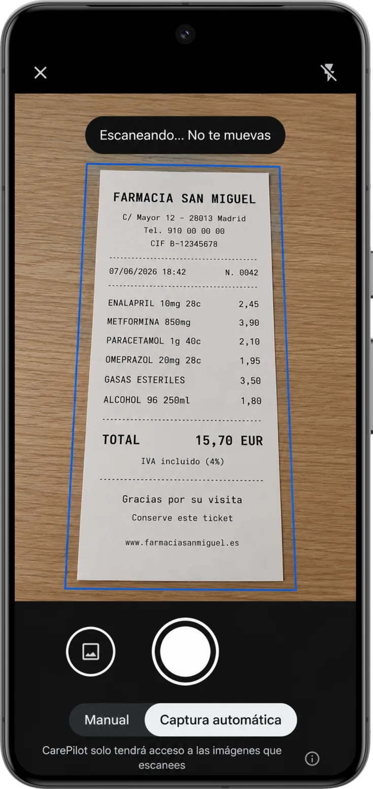 Escanear ticket