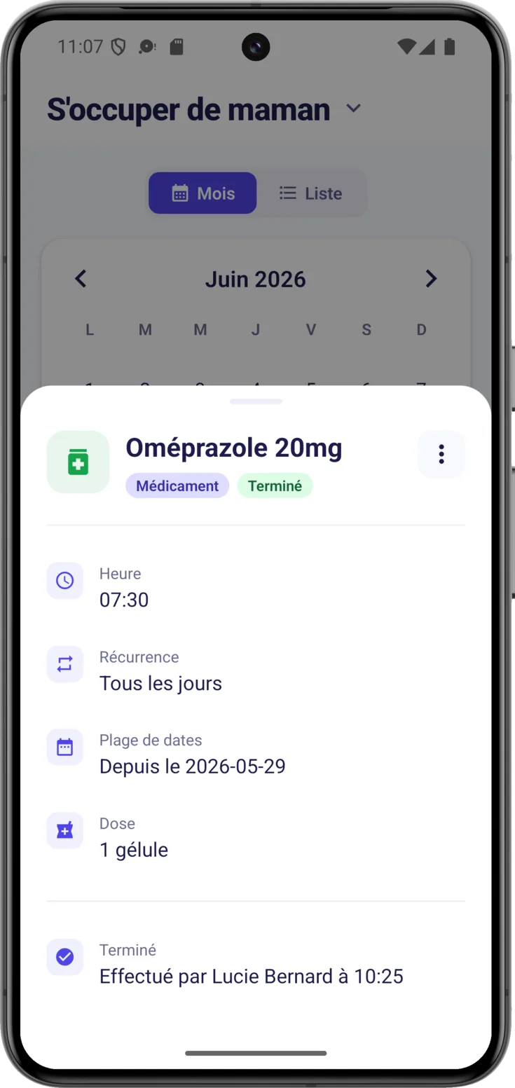 Carte de routine