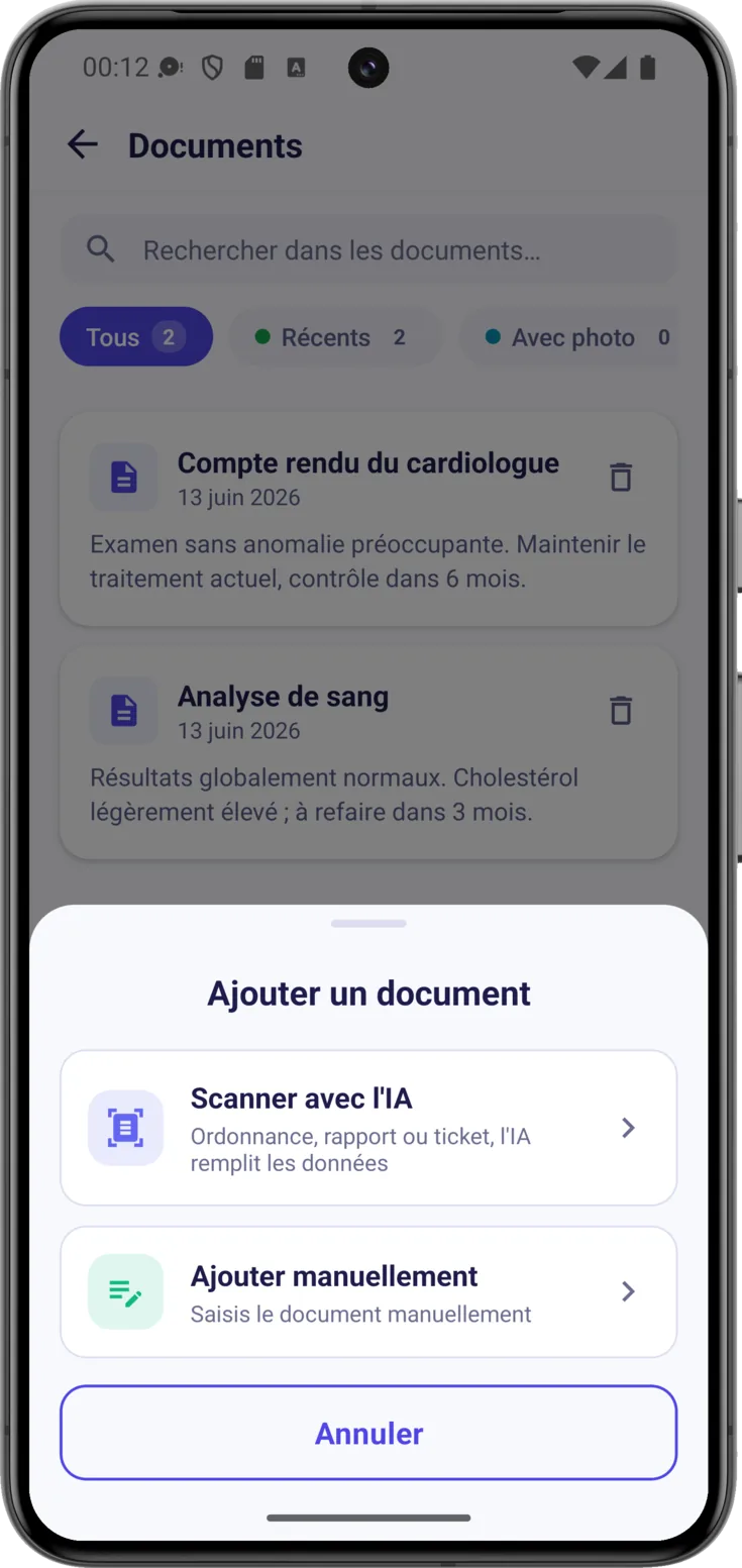 Scanner avec l'IA
