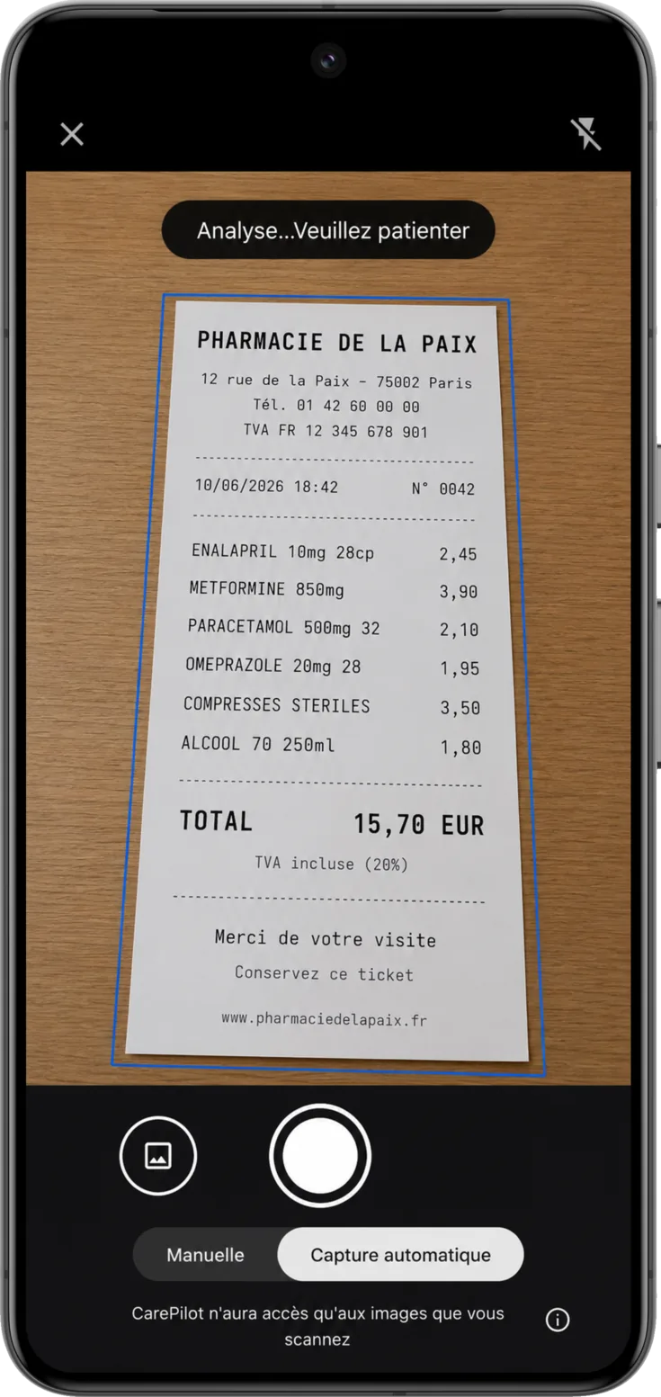 Scanner le ticket