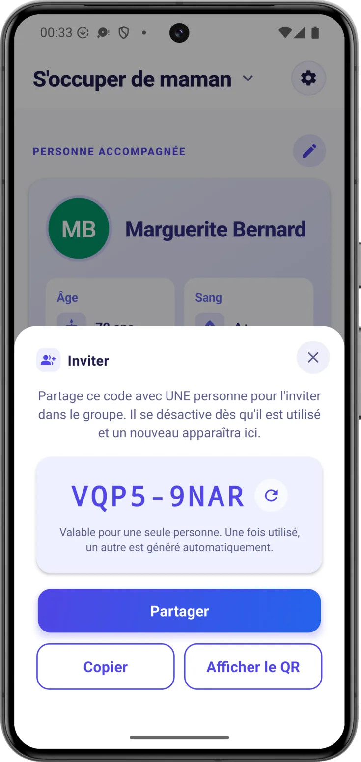 Bouton Inviter