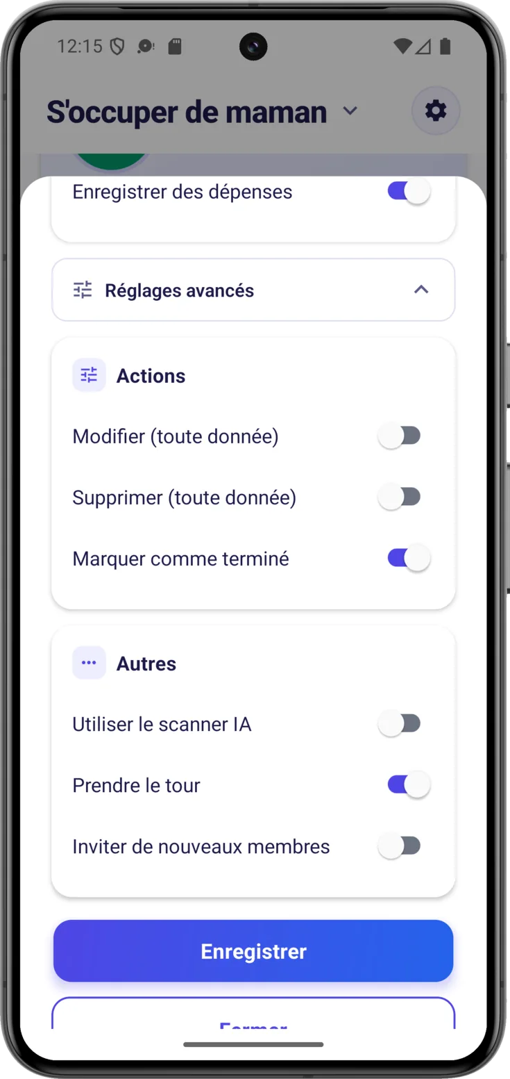 Actions et Autres
