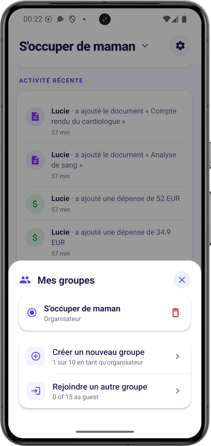 Mes groupes