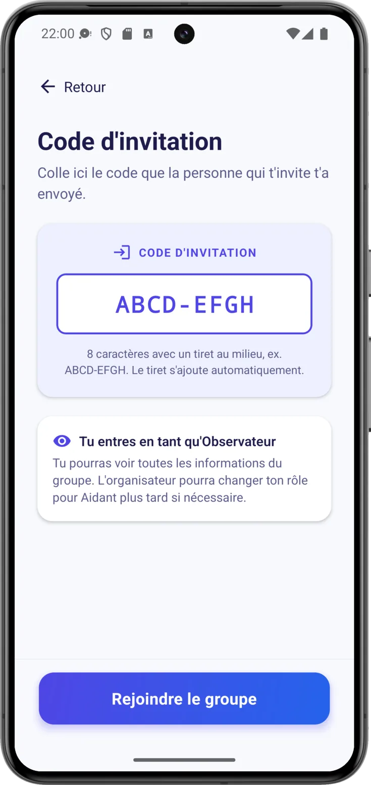 Code d'invitation