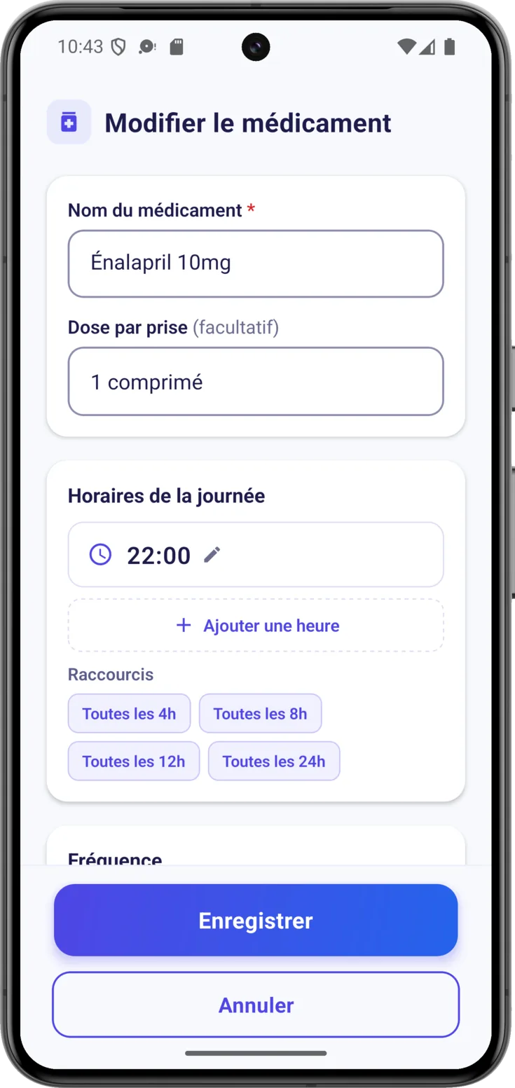 Horaires de la journée