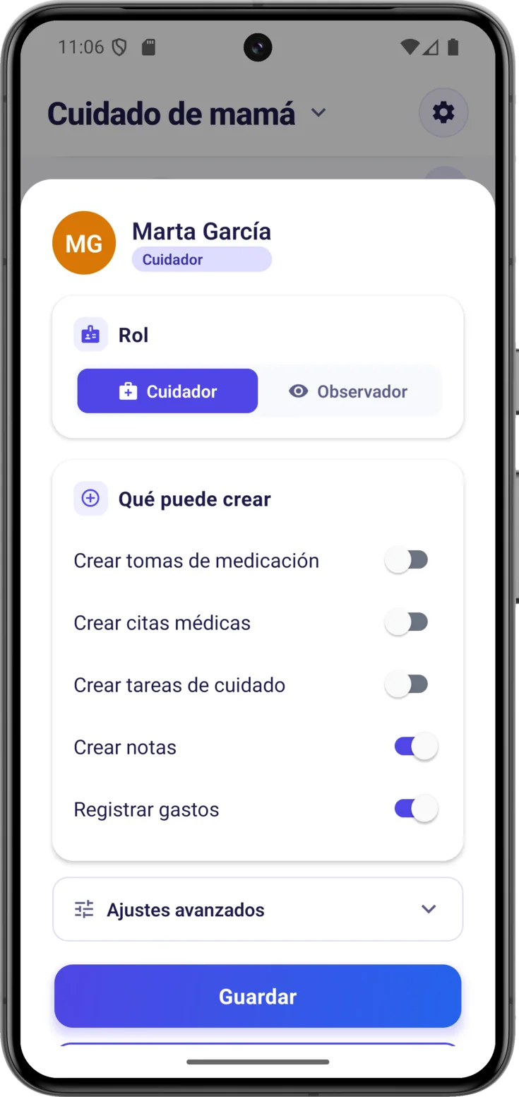 Selector de rol