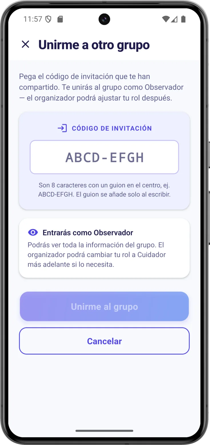 Unirme a otro grupo