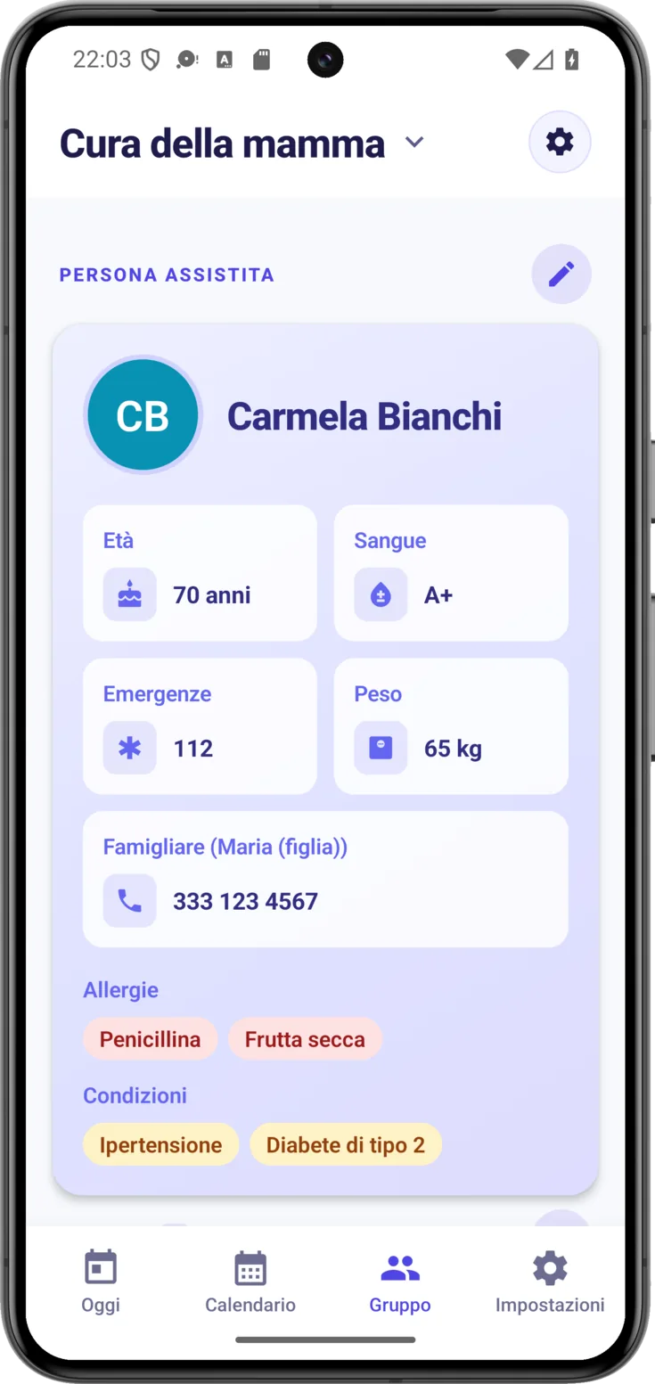 Persona assistita
