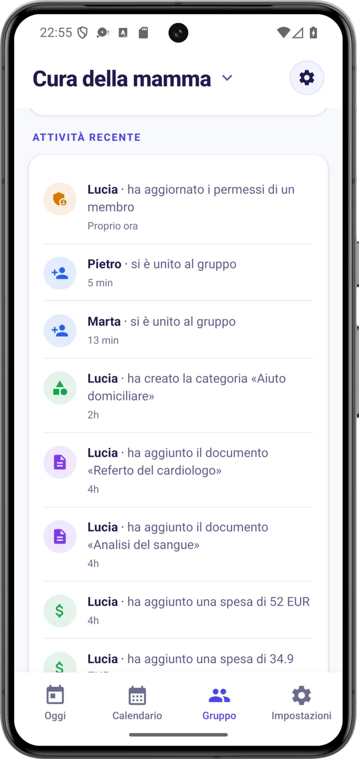 Attività recente