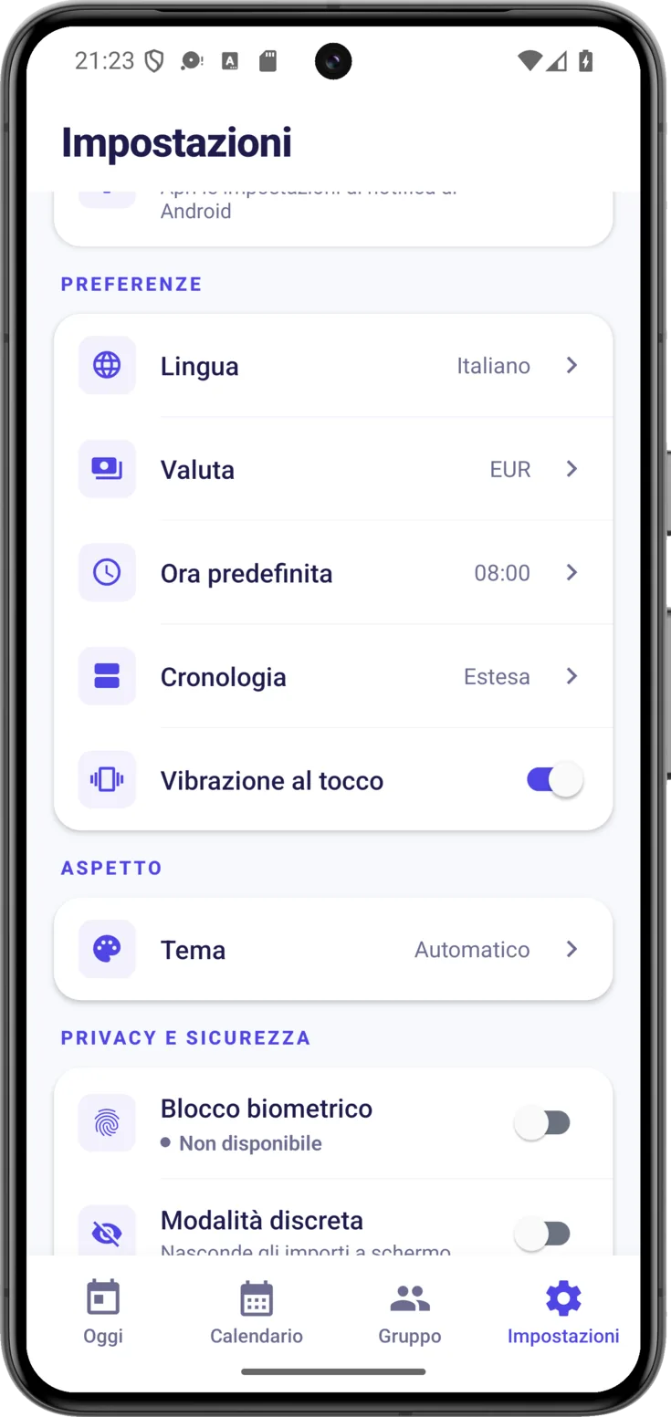 Preferenze