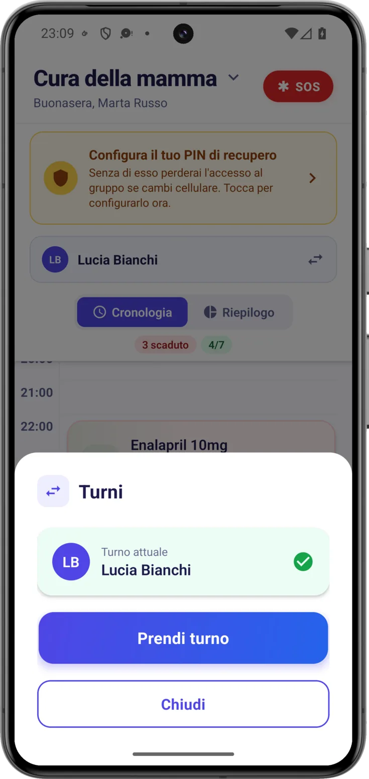 Gestione dei turni