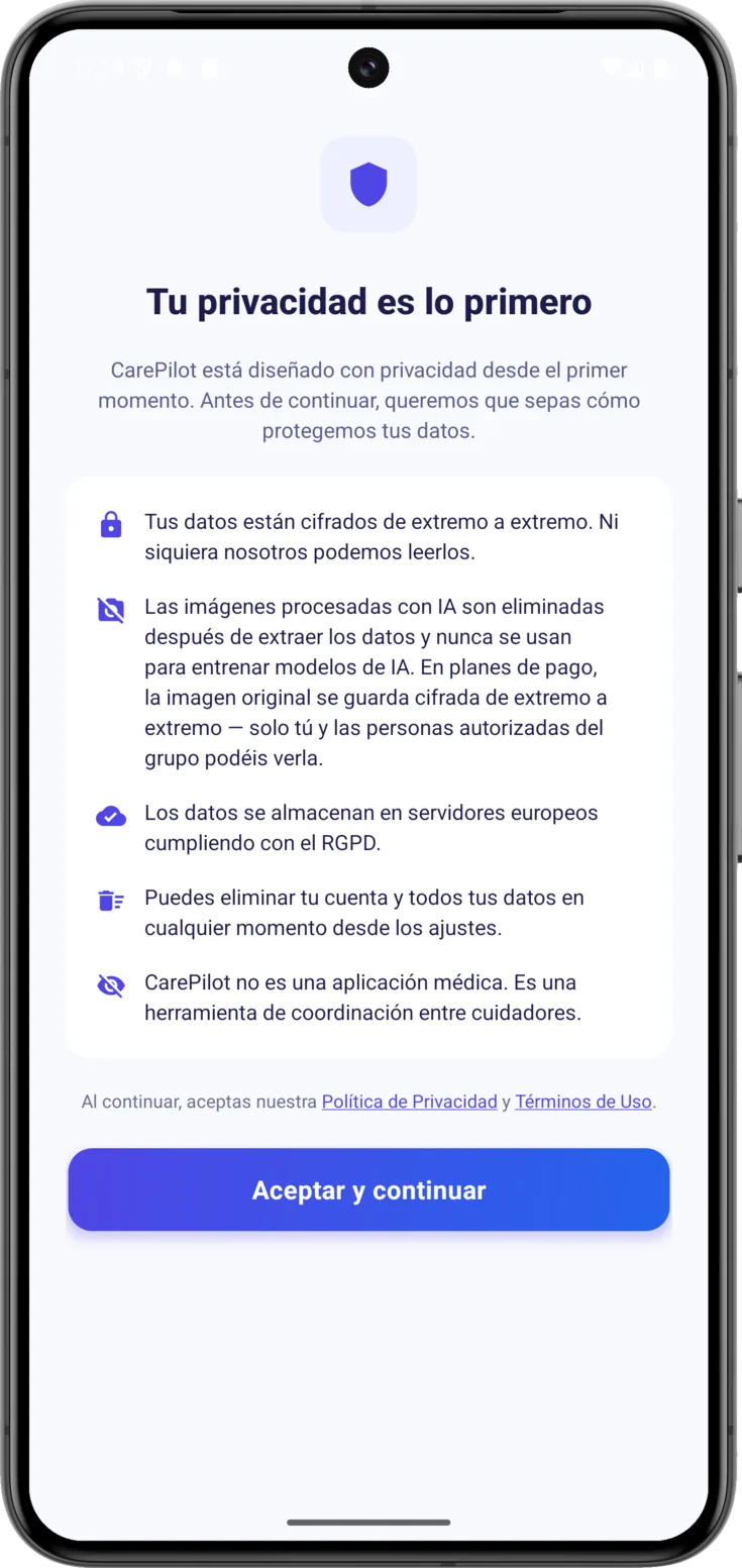 Tu privacidad es lo primero