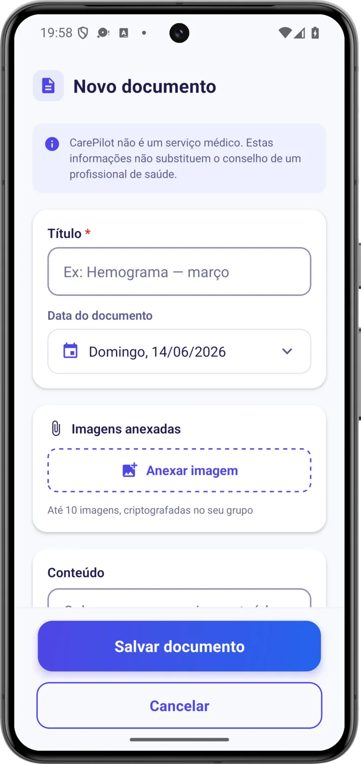 Adicionar manualmente