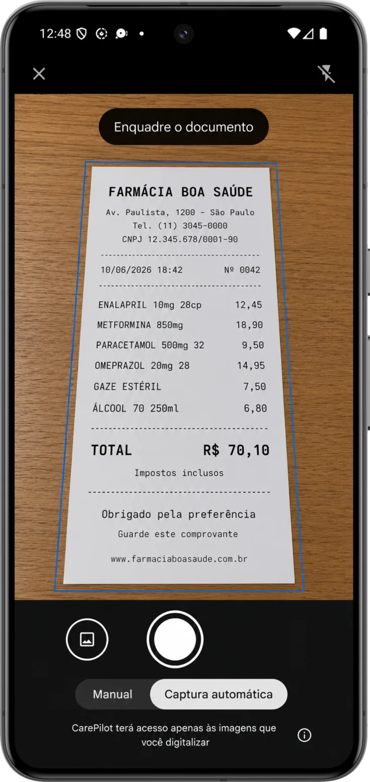 Escanear recibo