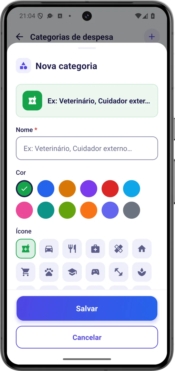 Nova categoria