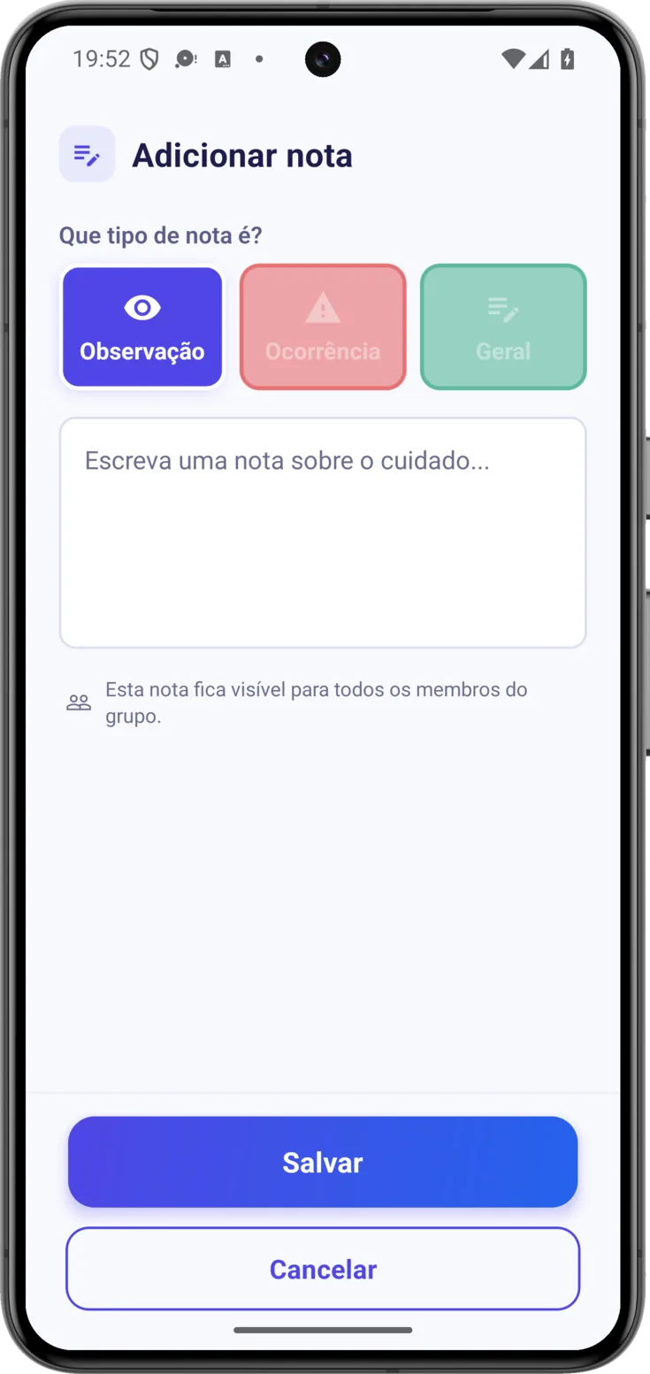 Que tipo de nota é?