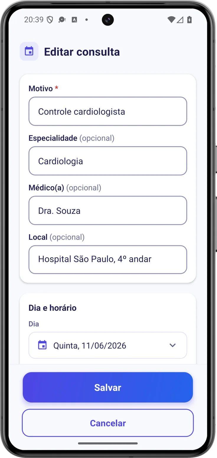 Nova consulta