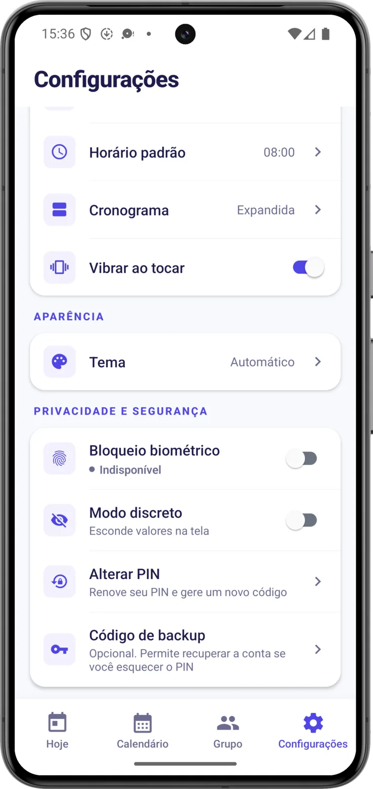 Privacidade e segurança