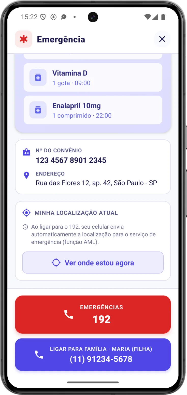 Minha localização atual