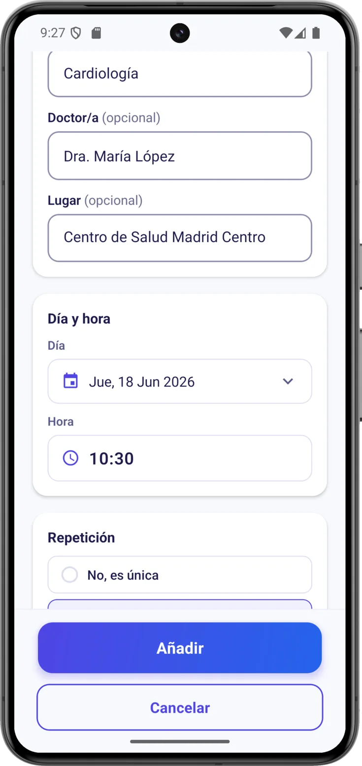 Día y hora