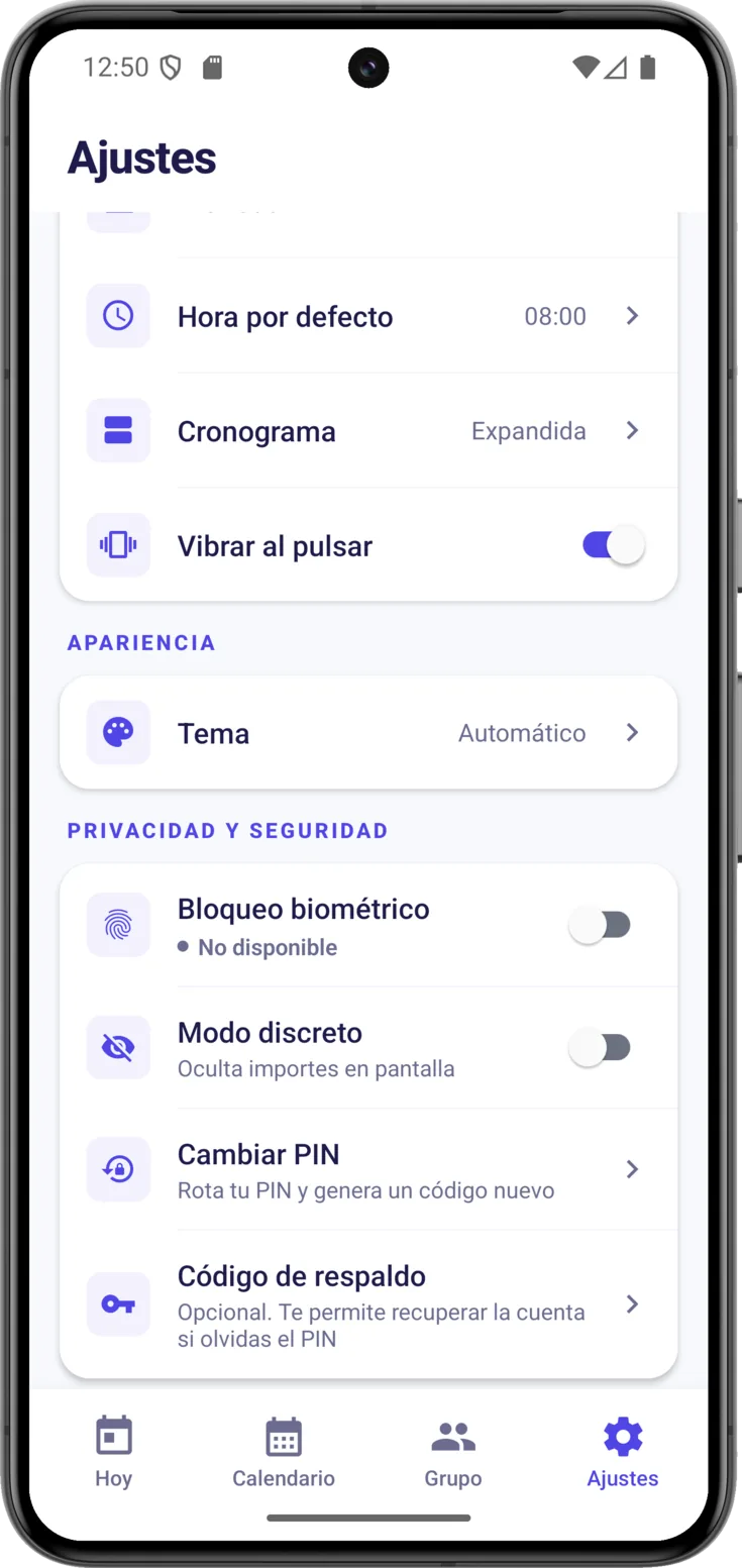 Privacidad y seguridad