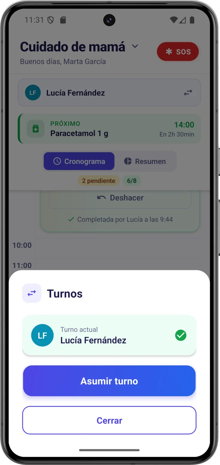 Gestión de turnos