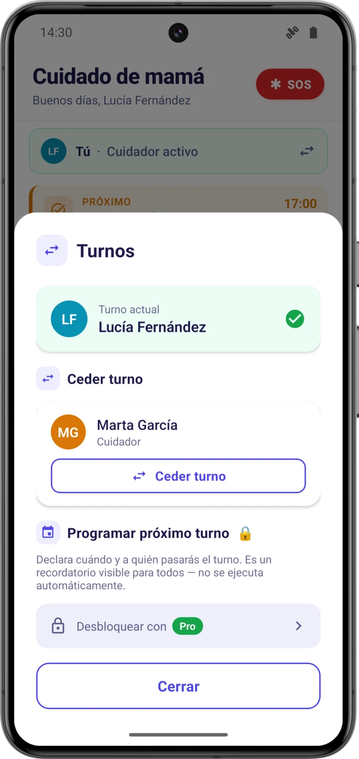 Ceder turno