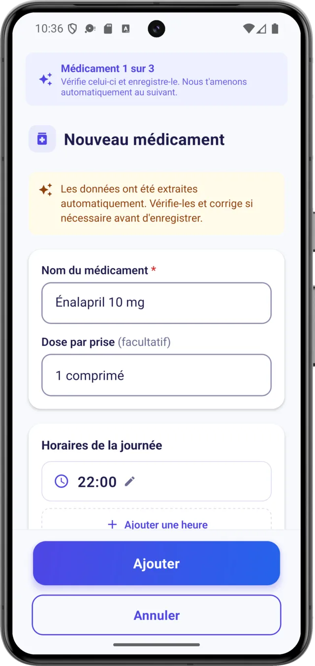 Scan avec IA