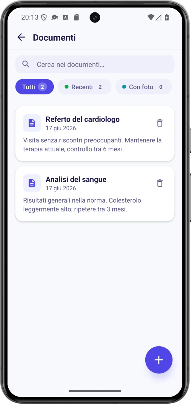 Documenti e archivio