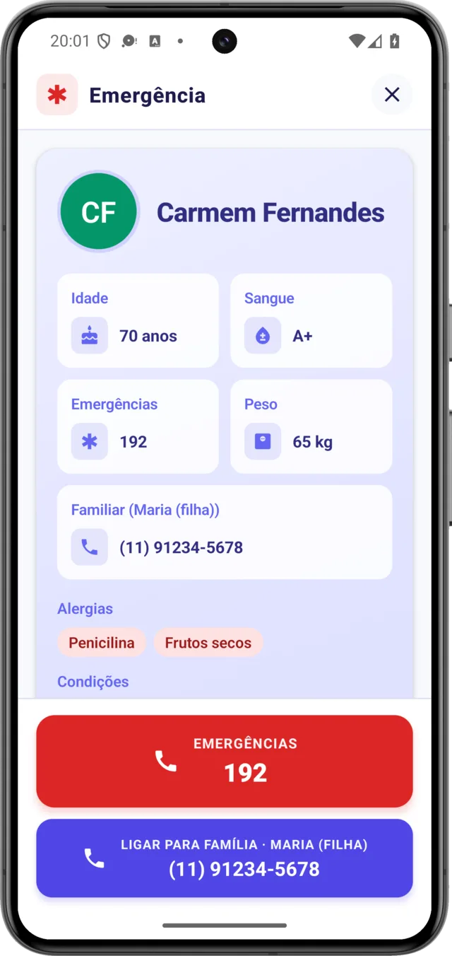 SOS de emergência